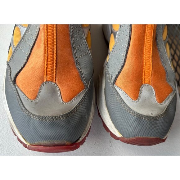 Women's REPORT Racer Leather Sneakers Orange/Red/Gray Size 9 (READ Notes) - Picture 5 of 16